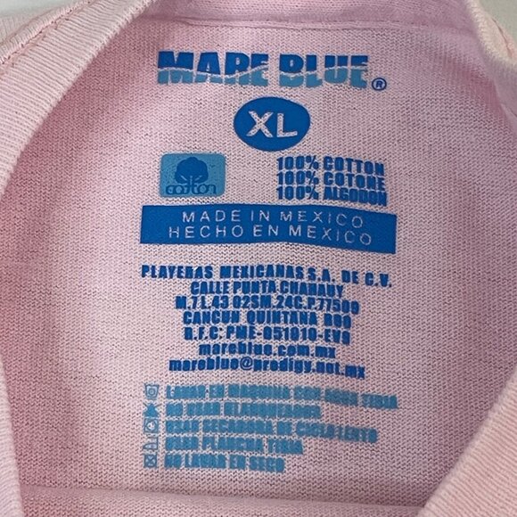 Pink Short Sleeve Tee With Colorful Dog Design Playa Del Carmen México Print - Picture 7 of 7